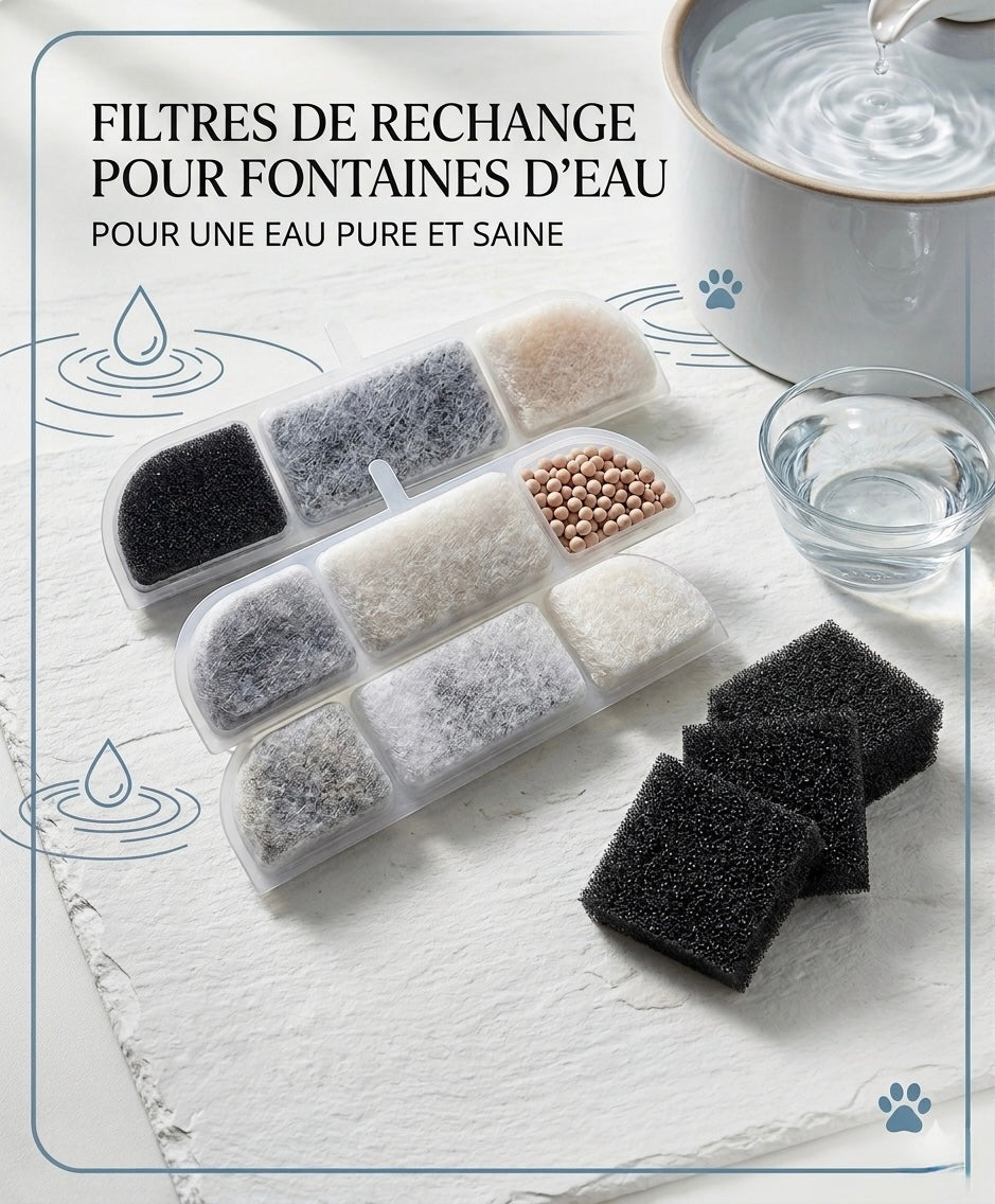 Filtres de Rechange pour Fontaine à Eau Chat