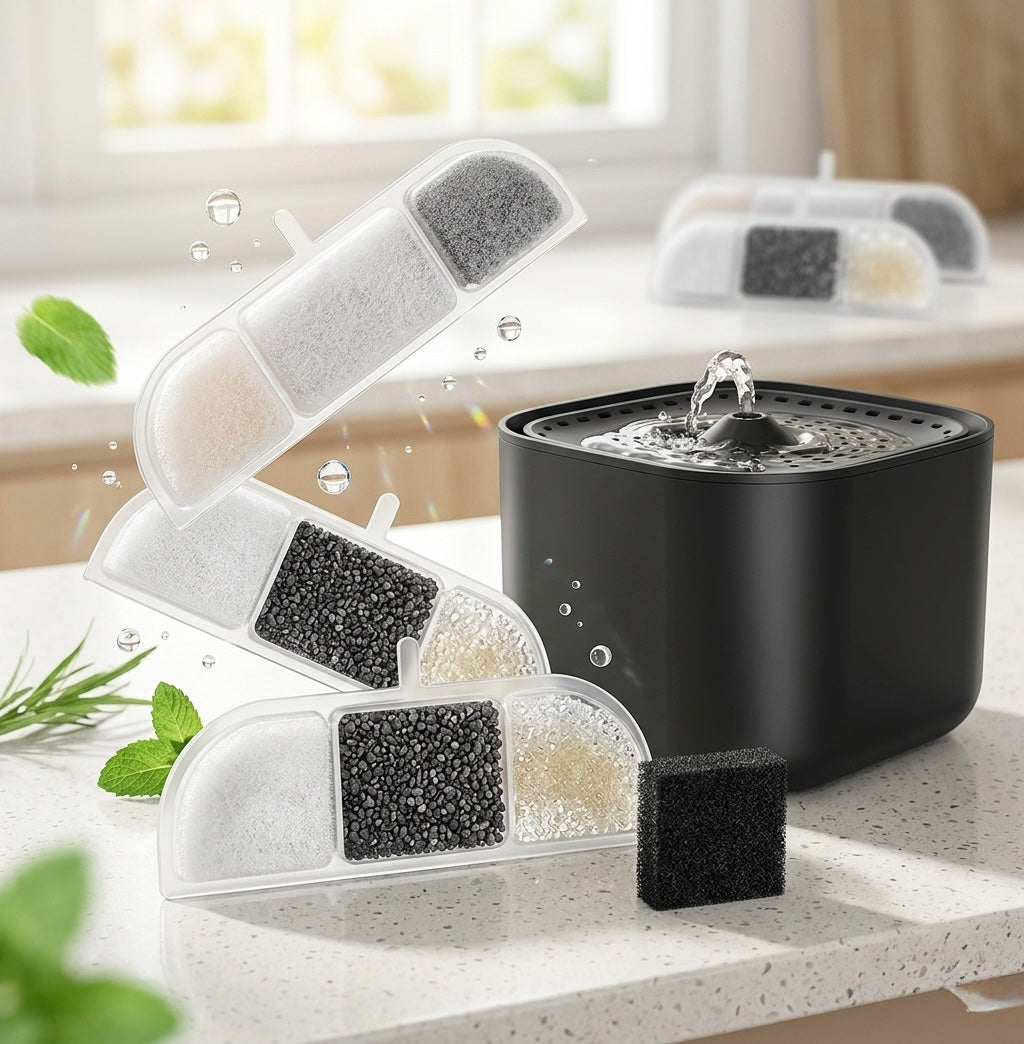 Filtres de Remplacement pour Fontaine à Eau Chat – Pack 6 ou 12